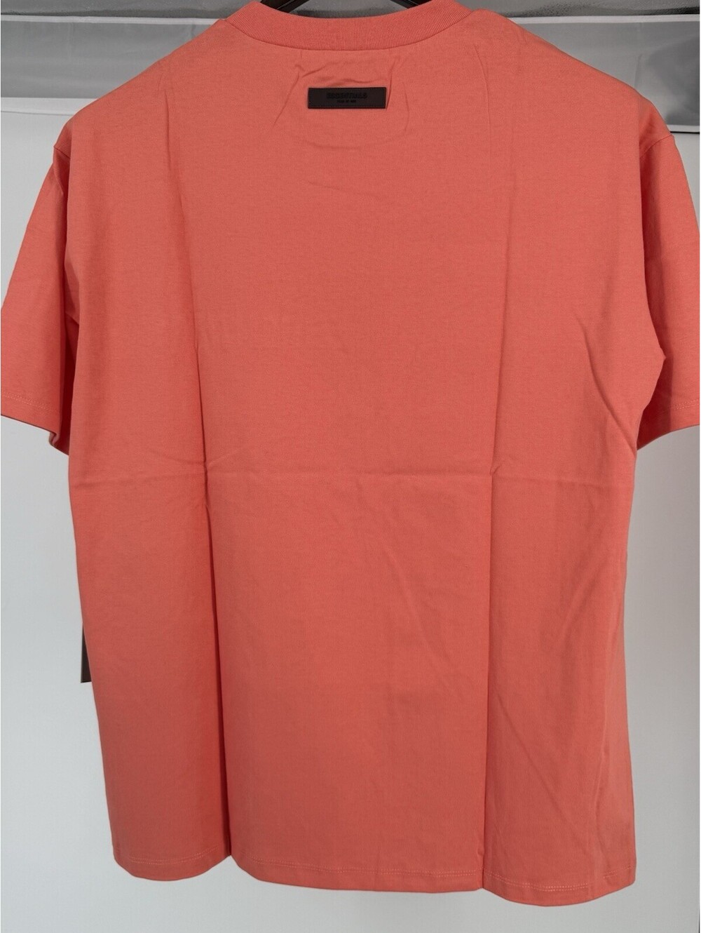 FOG Essentials T-Shirt Coral Pink Size L Brand New Deadstock - Picture 7 of 9